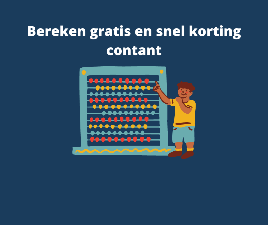 Korting Contant berekenen - gratis berekeningstool
